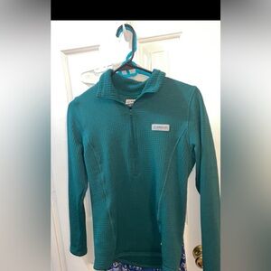 Green pull over jacket